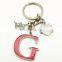 Popular Wholesale Quality GIFT Metal G SHINING FASHION KEY CHAIN Keyring