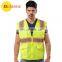 Adult reflex safety working vest with pockets