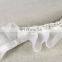 Italian design pearl beads trim fold yarn lace for dress