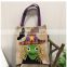 Halloween jute tote bag for trick or treat candy