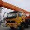 12ton small wheel tire mini truck crane