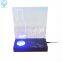 Hot sale OEM countertop clear acrylic wine dispaly with light