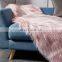 Factory Wholesale  PV Fleece Faux Fur Throw Blankets