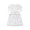 Girl Dresses Off-shoulder ruffled floral spark Embroidery lace long Sleeve Children Girl Dress Wholesale Children cutest