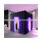 2 Doors Black Inflatable Led Cube Photo Booth Room Tent For Sale