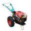 2 wheeled agriculture farming walking tractor Rotary tillage 20hp power tiller tractor implements