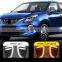 Carest 1Pair Car LED Daytime Running Lights Fog Lamp with yellow turn signal For Suzuki Baleno 2019 2020