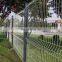 PVC Coated welded mesh fence /3 bends wire mesh fence / triangle femce / with peach square round post factory