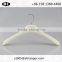 white plastic hanger and pants hanger with custom logo for clothes