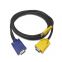 6FT 2-in-1 USB KVM Cable Specifically for Sever Remote Control KVM switch, Combines USB and VGA connnection into 1 cable