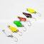 Free Sample Colorful Copper Fishing 3g Trout Spoon Lures single hook OEM salt water spinner bait
