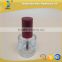 10ml red cap round nail polish glass bottle