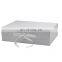 Wholesale custom color ribbon bow rectangle large white flip top gift box packaging