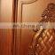 Solid wood main entrance door design oil painted, waterproof & mositure proof