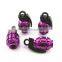 4 Pcs Purple Grenade Style Wheel Tyre Tire Valve Caps Stems Dust Cover For motorcycles, cars, vans ,bicycles