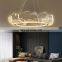 Modern Minimalist Living Room Gold Pendant Light Nordic Creative Bedroom Dining Room LED Ring Chandelier