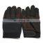 Yellow Close Fitting Synthetic Leather Palm Padded Mechanic Gloves for Workshop Tools