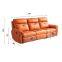 New Space Capsule Leather Function Sofa Modern Minimalist Living Room Three-Seat Electric Function Sofa