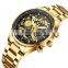NIBOSI 2020 New Hollow Fashion Large Dial Men's Watch Multifunction Calendar Sports Watch Waterproof Quartz Watch
