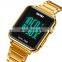 Custom Logo Skmei 1852 Fashion Men Sports Digital Watch LED Stainless Steel Waterproof Gold Watch Men's Watch Relogio Masculin