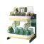 Height Adjustable 2 Tier Drinkware Organizer Tea Cups & Coffee Mugs Storage Drying Rack Multifunctional Tabletop Stemware Holder