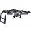 Steel luggage rack roof rack with ladder without lights for jeep wrangler JK 2007-2017