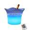 bottle service plastic led lighted ice bucket wine cooler box Rechargeable lighting Plastic Whiskey Beverage led Wine Chiller