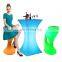Outdoor Furniture /waterproof Outdoor Bar Sofa Set Furniture Color Changing Plastic Led Glowing Illuminated Counter Stools