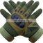 Winter Black Green Hard Knuckle Hiking Protective Shock Resistant Full Finger Tactical Gloves