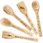 Christmas gift for family,bamboo wood utensil set engraved kitchenware customized