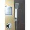 Thermostatic shower panel with rainfall body jet hanheld shower head bathroom shower system
