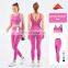 Wholesale Yoga Sets High Impact Gym Woman Leggings Sets V Back Sport Fitness