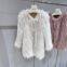Fashion internet celebrity real hair new raccoon wool fur coat for women in autumn and winter mid-length coat