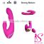 2016 Top Selling Waterproof Clit Anal G-spot Vaginal Romantic Dildo Penis Vibrator Sex Toy Pink For Women