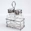 Amazon supply Reliable high quality Glass seasoning spice jar salt and pepper shaker set with rack