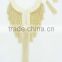 GOLD PLATED CHUNKY METAL CHAIN TASSEL NECKLACE EARRING SET