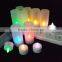 2016 cheap multi color rechargeble led candles