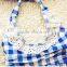 2016 Newest Cute Baby Girl Summer Blue Plaid Swimwear Japan Girl Bikini Swimwear Sexy Baby Beachwear