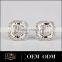 Bright CZ stone silver earring earring led