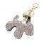 2016 Hot pink Dogs Pendant Keychain Bling Crystal Keychain Custom Wholesale 18k Gold Plated Lobster Clasp