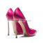 Made in China Cheap Price Wholesale Fashion Metal Heel Shoes Women High Quality Ladies High Heels