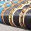 ftth indoors/ outdoors self-repporting coloured fiber optical cable