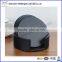 High grade European style black leather round drink coaster set
