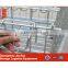 Large metal movable steel grid , can be folded , reusable storage cage