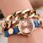 Colorful Beautiful Crystal Wrist Watch For Girls'