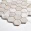 Timber White Hexagon Marble Mosaic Tiles on huge quantity supply