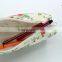 Flower coated canvas waterproof pencil case bag for teenagers