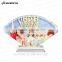 Sunmeta directly sublimation decoration photo crystal, crystal fan-shaped for wedding gifts BSJ-17