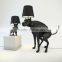 40W Pooping Dog Floor Lights Black White Red Color Goodboy Study Lamps