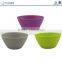 Eco friendly Salad Round Bowl Colorful Dinnerware Sets Bamboo Fiber Soup Bowl